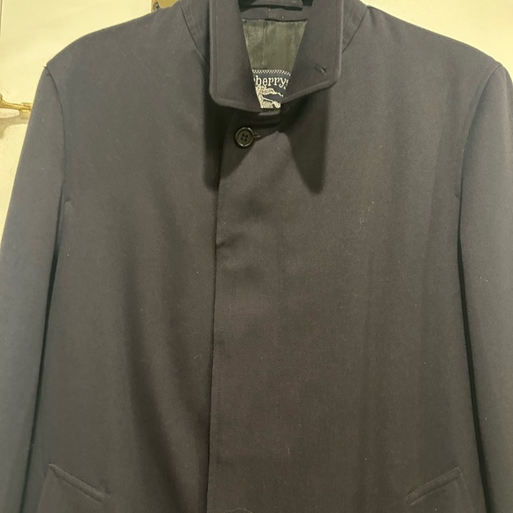 Dark blue Burberry long trench coat. Great condition! Free shipping! - Picture 7 of 13